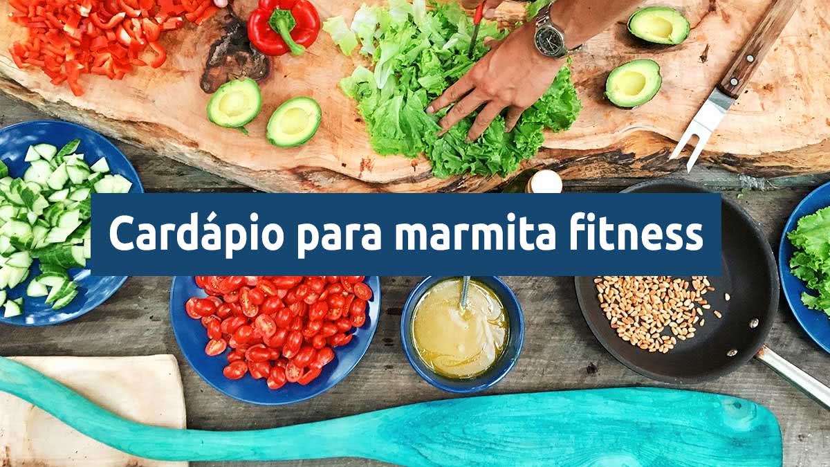 cardápio para marmita fitness para vender