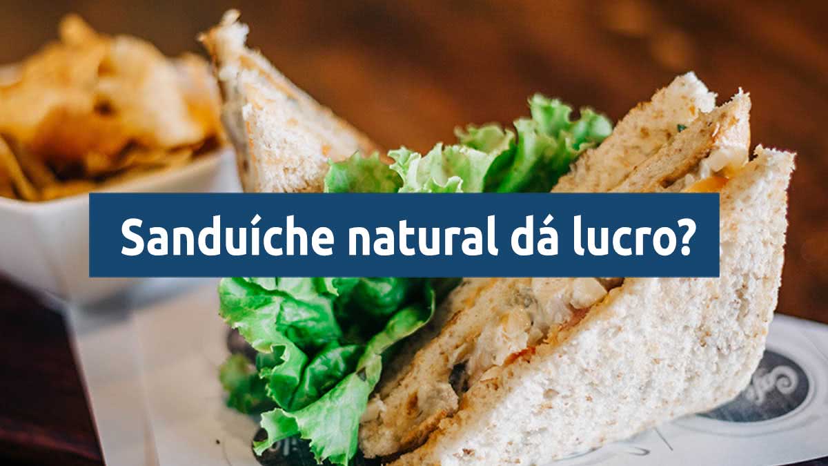 sanduíche natural dá lucro
