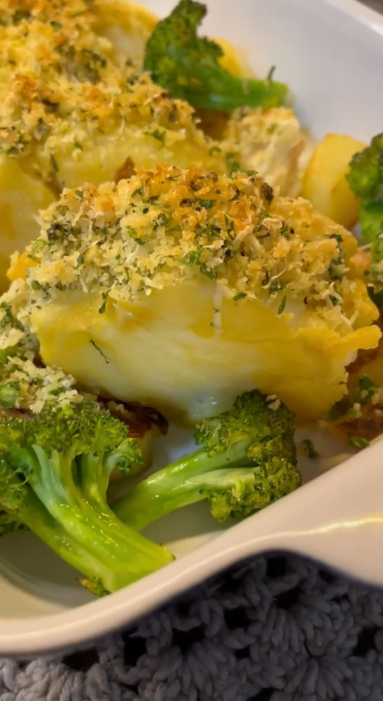 Receita de Lombo de Bacalhau em Crosta de Pão e Ervas